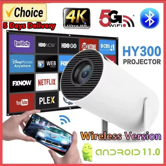 2024 New 4K Android 11 Dual Wifi6 200 ANSI Allwinner H713 BT5.0 1080P 1280*720P Home Cinema Outdoor Portable Projetor