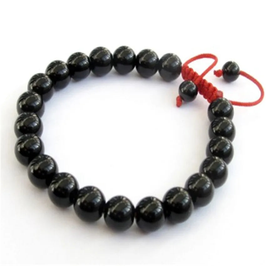 i and i 8Mm Obsidian Obsidian Karma Handmade Stackable Adjustable Eco-Friendly Women Jewelry Lovers Charm Link Prayer