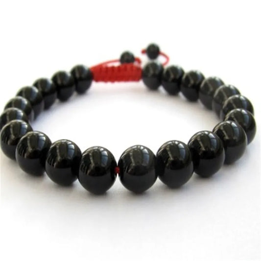 i and i 8Mm Obsidian Obsidian Karma Handmade Stackable Adjustable Eco-Friendly Women Jewelry Lovers Charm Link Prayer