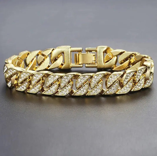 Miami Curb Cuban Chain Bracelet i&i Kòstòm apparels