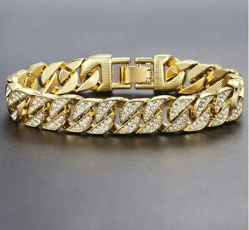 Miami Curb Cuban Chain Bracelet i&i Kòstòm apparels